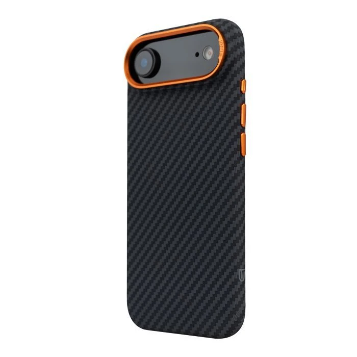 Чохол для мобільного телефону Armorstandart LikeCarbon2 SE MagCase Apple iPhone 17 Air Black Orange (ARM89155) (UA)