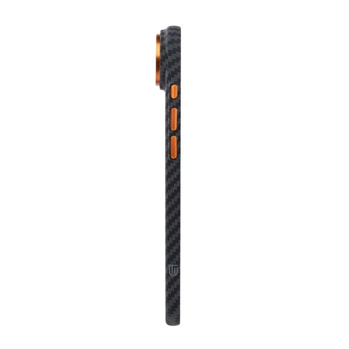 Чохол для мобільного телефону Armorstandart LikeCarbon2 SE MagCase Apple iPhone 17 Air Black Orange (ARM89155) (UA)