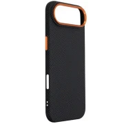 Чохол для мобільного телефону Armorstandart LikeCarbon2 SE MagCase Apple iPhone 17 Air Kevlar Black Orange (ARM89166) (UA)