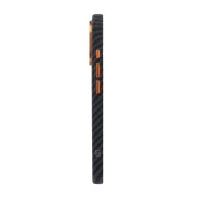 Чохол для мобільного телефона Armorstandart LikeCarbon2 SE MagCase Apple iPhone 17 Black Orange (ARM89160) (UA)