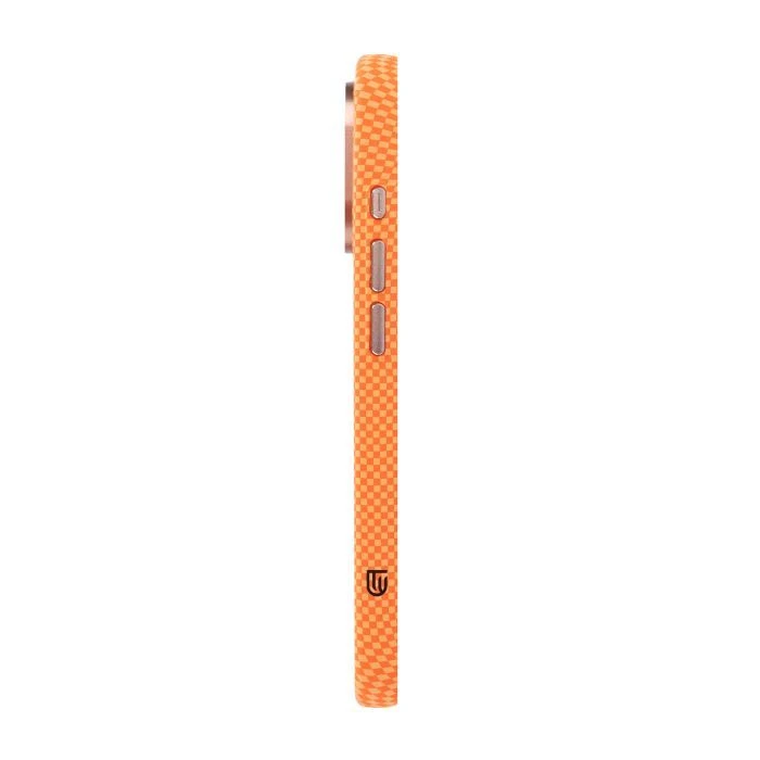Чехол для мобильного телефона Armorstandart LikeCarbon2 SE MagCase Apple iPhone 17 Kevlar Orange Rose Gold (ARM89167) (UA)