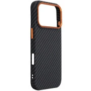 Чохол для мобільного телефону Armorstandart LikeCarbon2 SE MagCase Apple iPhone 17 Pro Black Orange (ARM89161) (UA)