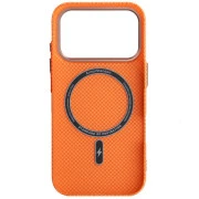 Чохол для мобільного телефону Armorstandart LikeCarbon2 SE MagCase Apple iPhone 17 Pro Kevlar Orange Rose Gold (ARM89168) (UA)