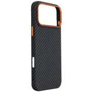 Чохол для мобільного телефону Armorstandart LikeCarbon2 SE MagCase Apple iPhone 17 Pro Max Black Orange (ARM89162) (UA)