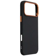 Чохол для мобільного телефону Armorstandart LikeCarbon2 SE MagCase Apple iPhone 17 Pro Max Kevlar Black Orange (ARM89165) (UA)
