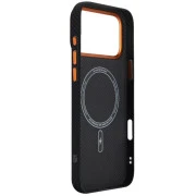 Чохол для мобільного телефону Armorstandart LikeCarbon2 SE MagCase Apple iPhone 17 Pro Max Kevlar Black Orange (ARM89165) (UA)