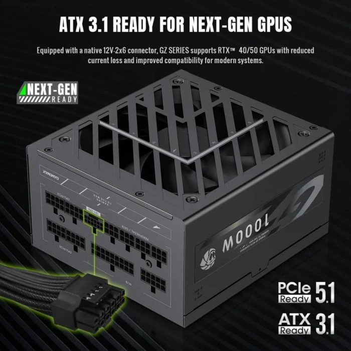 Gamemax 1000W (GZ 1000G BK) (UA)