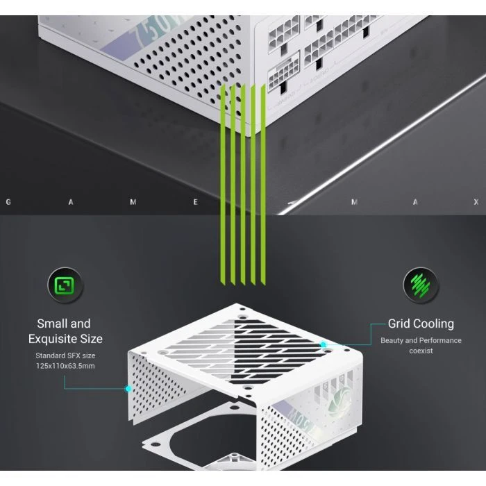 Gamemax 750W (GS 750G WH V25) (UA)