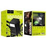 HOCO 100000mAh Endure 22.5W PD, QC, LED Lamp, Black (DB03 / 714721) (UA)