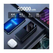 JOYROOM 20000mAh 22,5W PD, QC/3.0, 2*USB-A, Micro-USB, USB-C In/Out Black (JR-QP192) (UA)