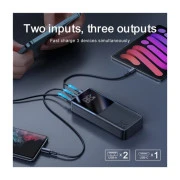 JOYROOM 20000mAh 22,5W PD, QC/3.0, 2*USB-A, Micro-USB, USB-C In/Out Black (JR-QP192) (UA)