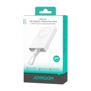 JOYROOM Magnetic Wireless 10000mAh 20W QC, USB-C In/Out White (JR-PBM01 / 6941237112545) (UA)