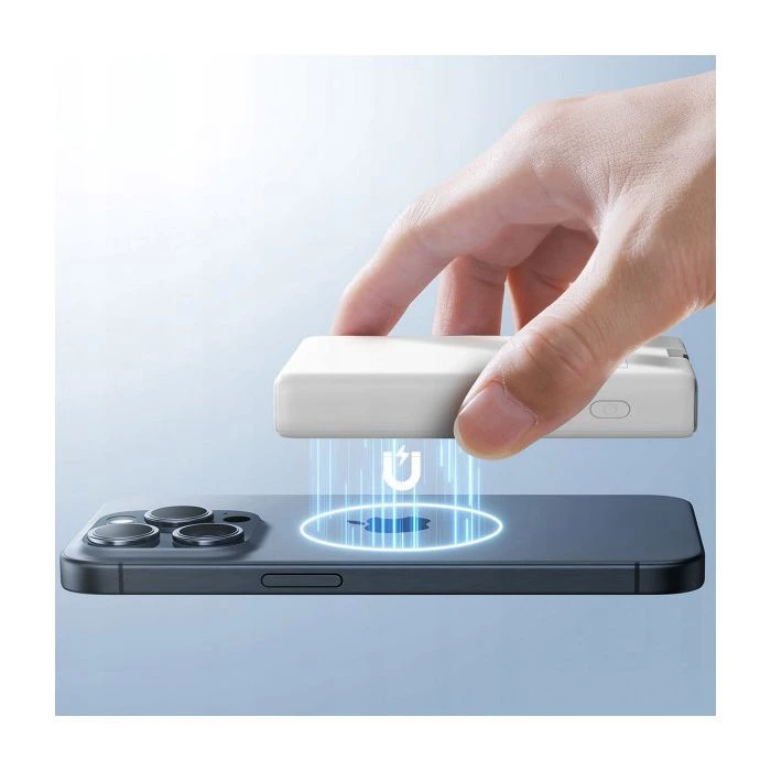 JOYROOM Magnetic Wireless 10000mAh 20W QC, USB-C In/Out White (JR-PBM01 / 6941237112545) (UA)