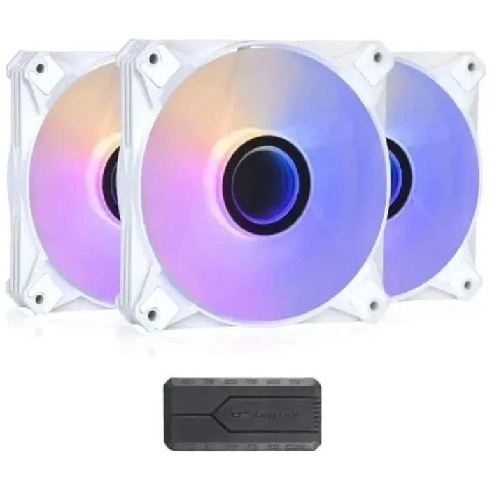 Кулер для корпуса DARKFLASH INF8 PRO 3IN1 WHITE (UA) Кількість вентиляторів: 3; Колір: