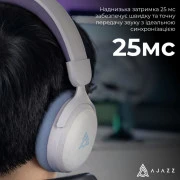 Наушники Ajazz AHM08 MAX 3-Mode White/Purple (AHM08-MAX-PWB) (UA)