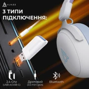 Наушники Ajazz AHM08 MAX 3-Mode White/Purple (AHM08-MAX-PWB) (UA)
