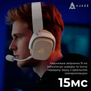 Наушники Ajazz AHM09 MAX 3-Mode Gray/White (AHM09-MAX-GW) (UA)