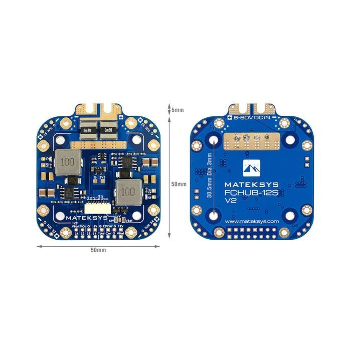 Плата розподілу живлення (PDB) MATEK FCHUB-12S (FCHUB12S) (UA)