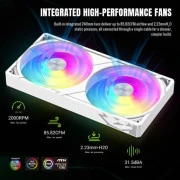 Система рідинного охолодження Gamemax GLACIER 240 LCD WH (UA)