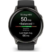 Смарт-часы Garmin Venu 4 (45mm), Black w/ Slate + Black, GPS (010-03014-00) (UA)