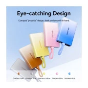 VENTION 10000mAh 22,5W PD, USB-A, USB-C In/Out, Lightning In/Out, LED display, Gray (FHZM0) (UA)