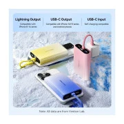 VENTION 10000mAh 22,5W PD, USB-A, USB-C In/Out, Lightning In/Out, LED display, Gray (FHZM0) (UA)