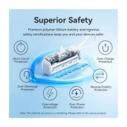 VENTION 4800mAh 22,5W PD, USB-C In/Out, LED display, with built-in Lightning cable Black (FHRB0) (UA)