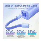 VENTION 5000mAh 20W PD, USB-C In/Out, Lightning In/Out, with cable, Gradient Gray (FHWM0) (UA)