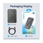 VENTION Magnetic Wireless 10000mAh 20W PD USB-C In/Out, QI-15W Black (FHNB0) (UA)