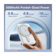 VENTION Magnetic Wireless 5000mAh 20W PD, USB-C, QI-15W Pink (FHSP0) (UA)