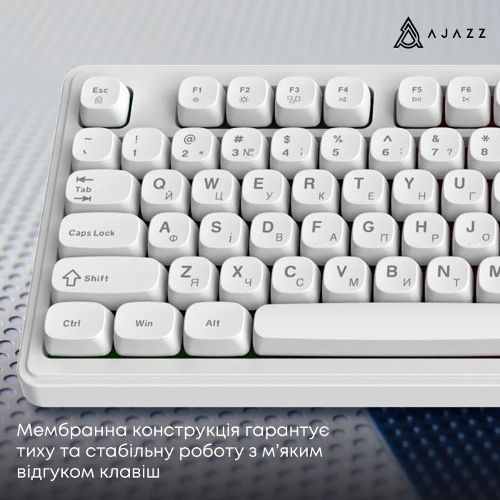 а Ajazz AF98 USB UA White (AF98-W) (UA) Тип: мультимедийная,с