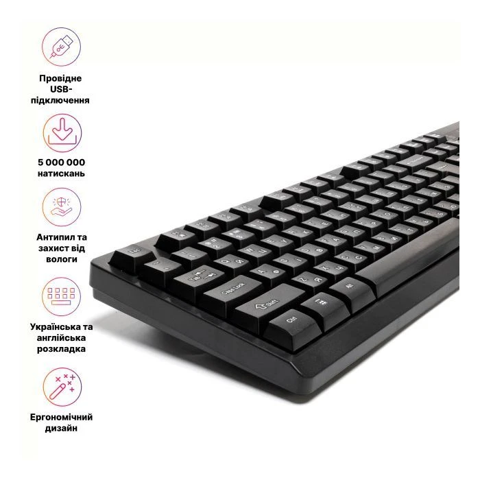 а Holmer K-02OF USB UA Black (K-02OF) (UA) Тип: мультимедійна; Призначення: