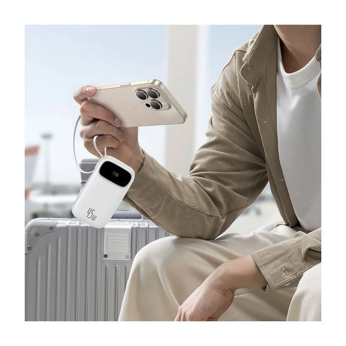 Baseus EnerFill FC31 Qpow 3 20000mAh 45W PD/3.0 QC/4.0 White (E0028D01) (UA)