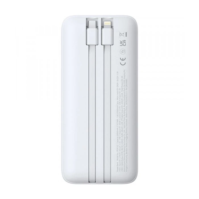 Baseus Lipow 20000mAh 22,5W PD, QC/3.0, White (P10079102213-00) (UA)