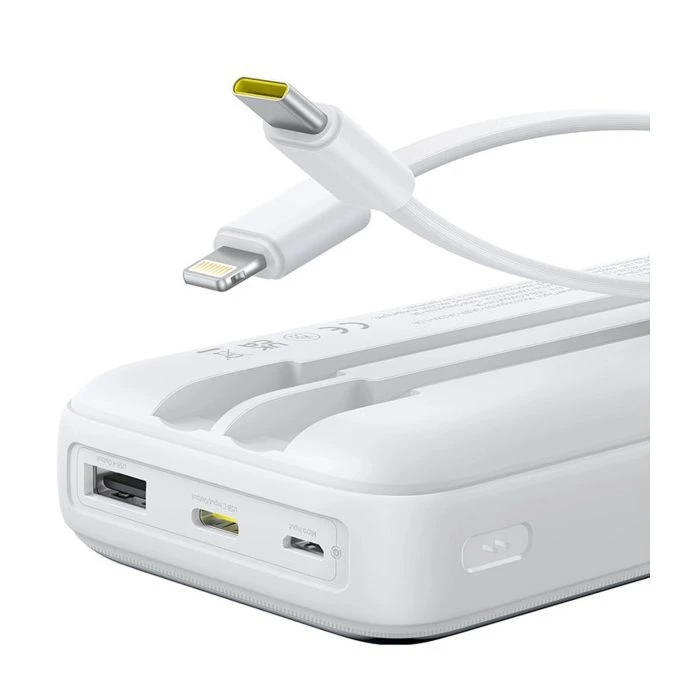 Baseus Lipow 20000mAh 22,5W PD, QC/3.0, White (P10079102213-00) (UA)