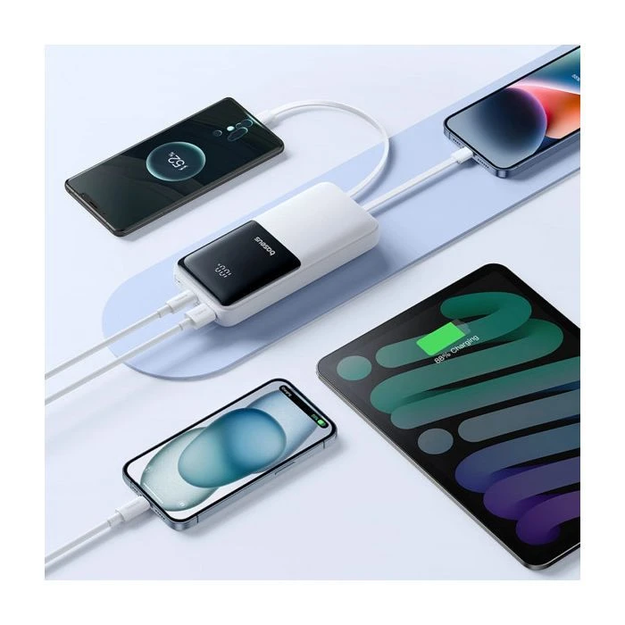 Baseus Lipow 20000mAh 22,5W PD, QC/3.0, White (P10079102213-00) (UA)