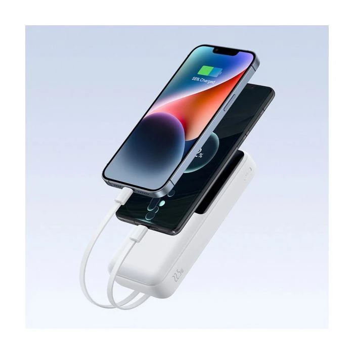 Baseus Lipow 20000mAh 22,5W PD, QC/3.0, White (P10079102213-00) (UA)