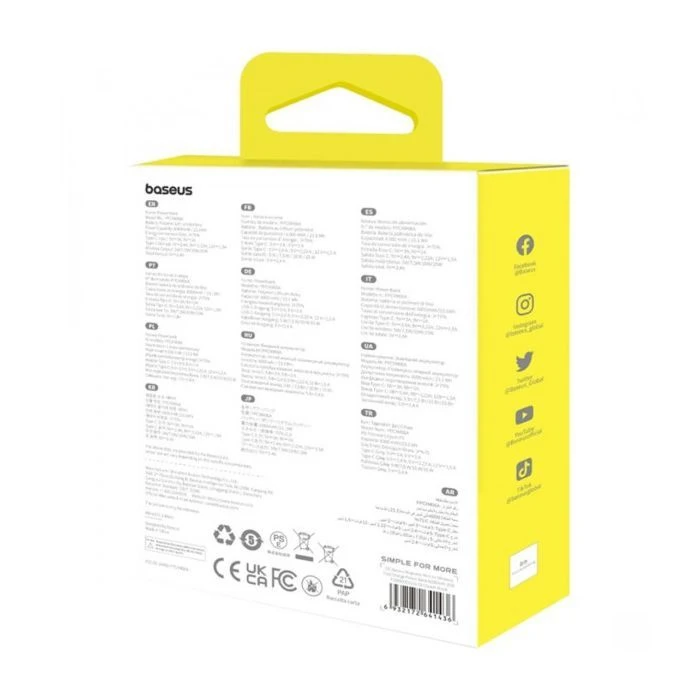 Baseus Magnetic Wireless Mini Air 6000mAh 20W PD, QC, Qi-15W, Black (P10059002113-00) (UA)