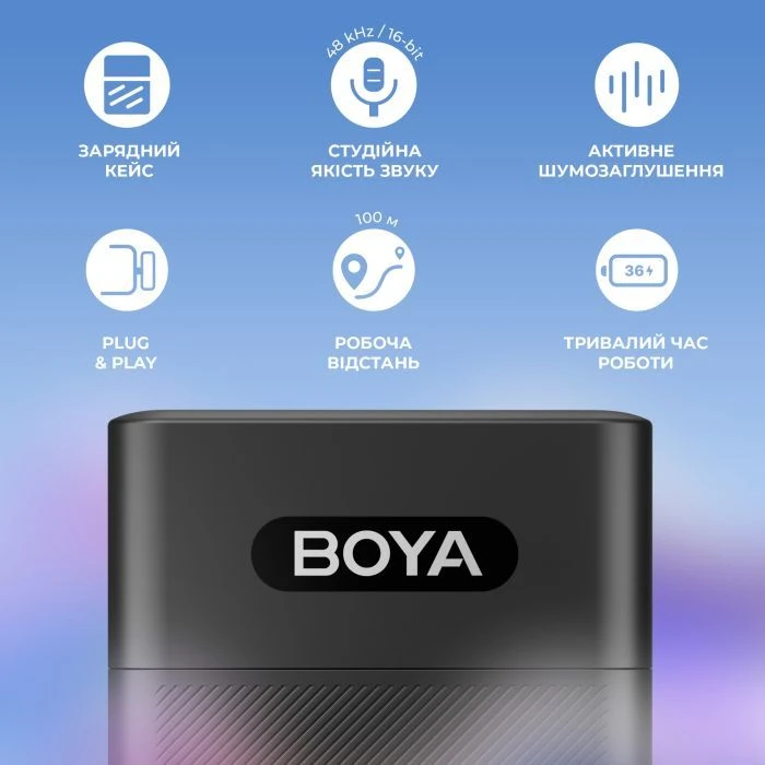 Boya BY-V30 Type-C Black (BY-V30) (UA)