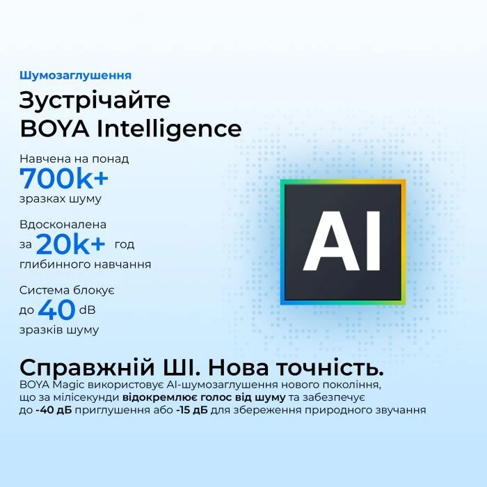 Boya Magic-02 Type-C/Lightning Black (Magic-02) (UA)