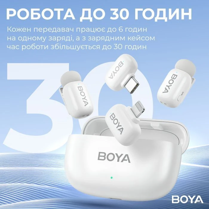 Boya mini-13 Type-C/Lightning White (mini-13) (UA)