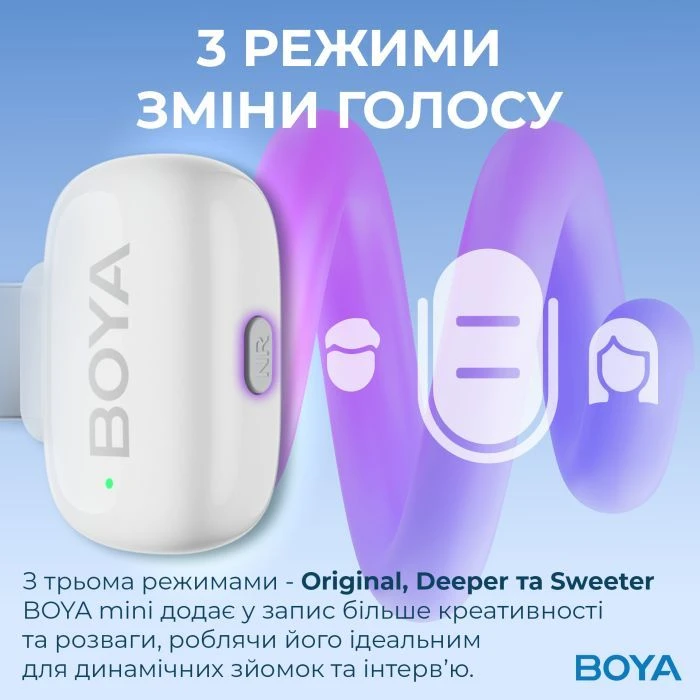 Boya mini-13 Type-C/Lightning White (mini-13) (UA)