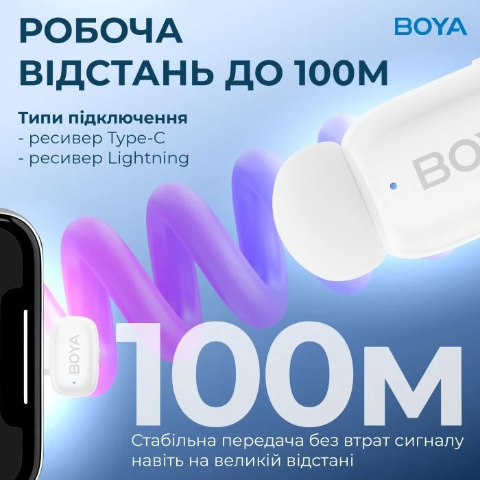 Boya mini-13 Type-C/Lightning White (mini-13) (UA)