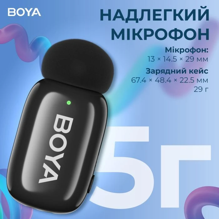 Boya mini-18 3,5 мм/TRS/Type-C Чорний (mini-18) (UA)