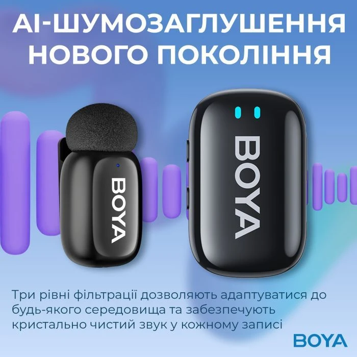 Boya mini-18 3,5 мм/TRS/Type-C Чорний (mini-18) (UA)