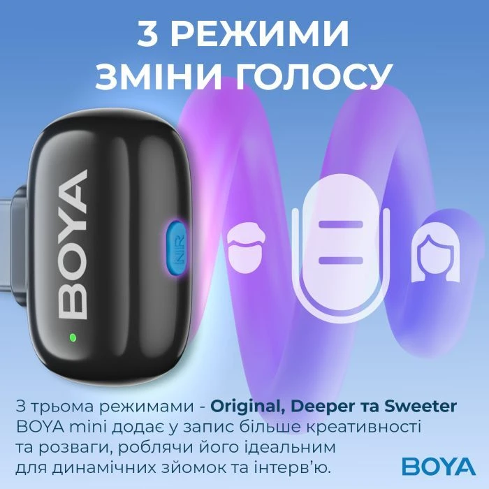 Boya mini-23 Type-C Black (mini-23) (UA)