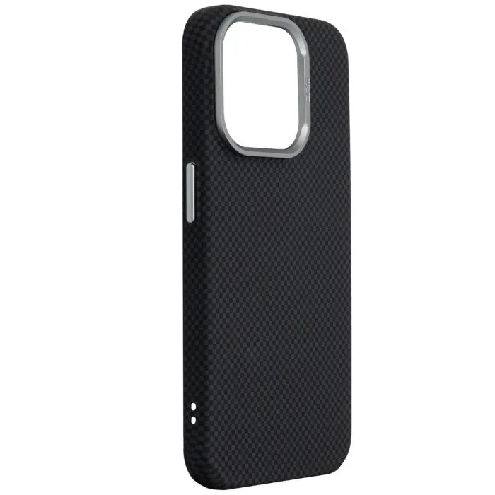 Чехол для мобильного телефона Armorstandart LikeCarbon2 MagCase Apple iPhone 15 Pro Kevlar Black (ARM88589) (UA)