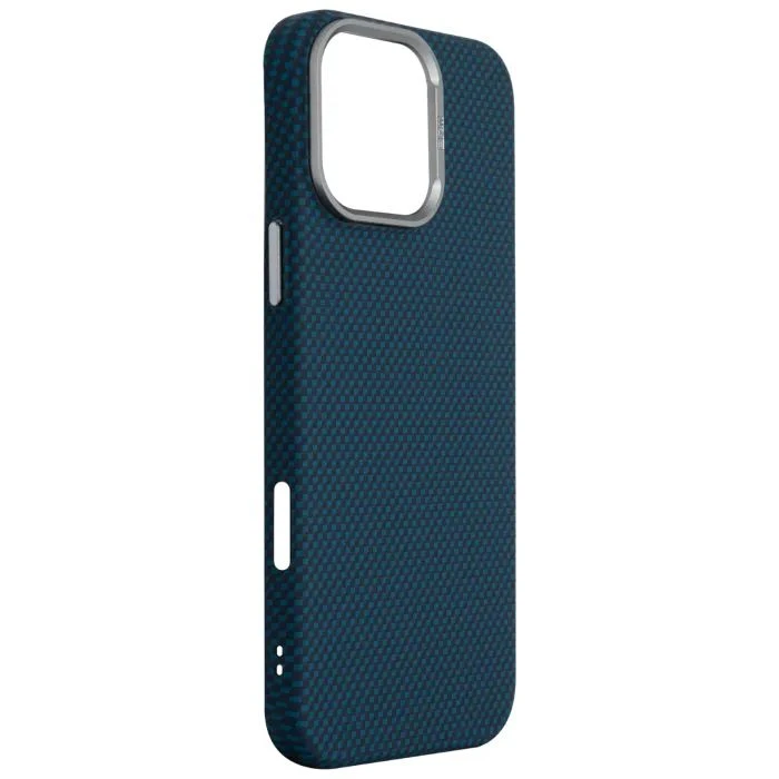 Чехол для мобильного телефона Armorstandart LikeCarbon2 MagCase Apple iPhone 16 Pro Max Kevlar Dark Blue (ARM88593) (UA)