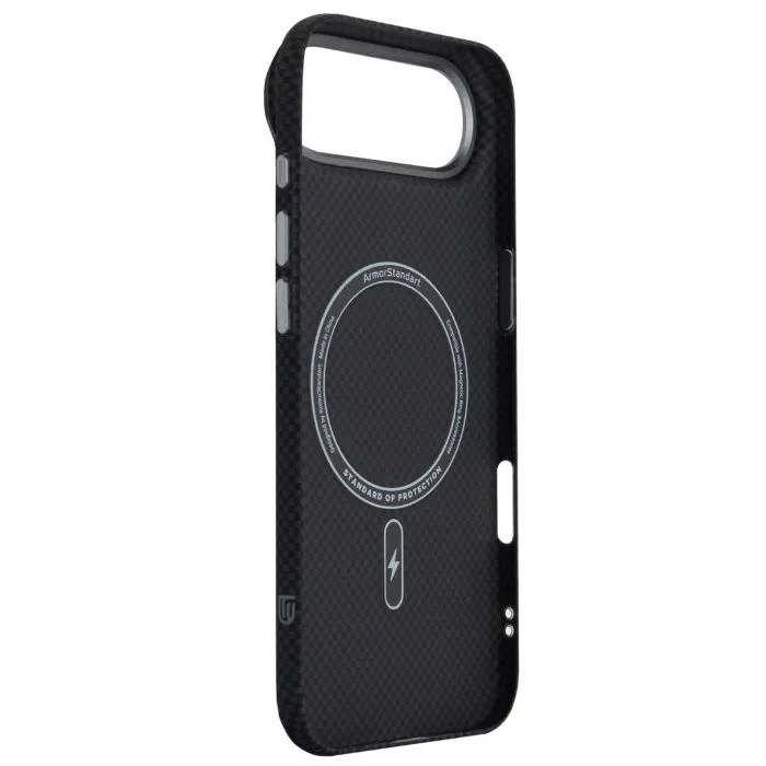 Чехол для мобильного телефона Armorstandart LikeCarbon2 MagCase Apple iPhone 17 Air Kevlar Black (ARM88380) (UA)