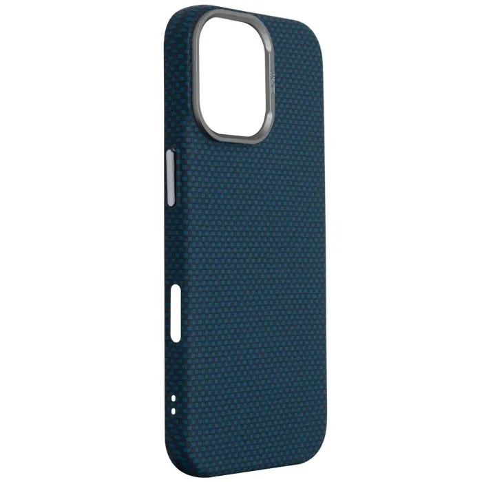 Чехол для мобильного телефона Armorstandart LikeCarbon2 MagCase Apple iPhone 17 Kevlar Dark Blue (ARM88613) (UA)